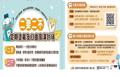 定期塗氟及臼齒窩溝封填