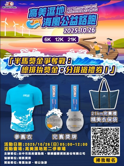 高美濕地海風公益路跑會活動簡章
